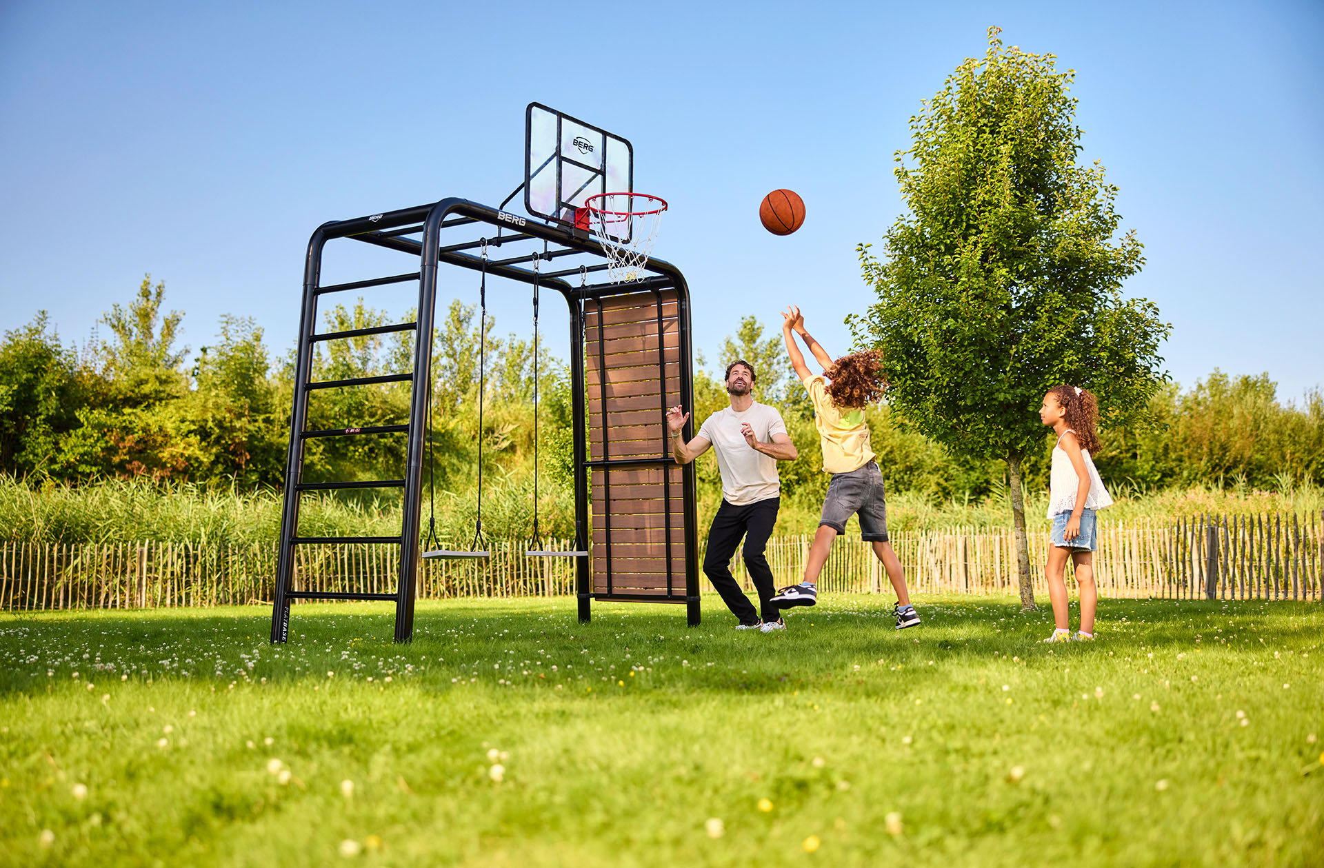 BERG PlayBase basketball hoop in use Ireland