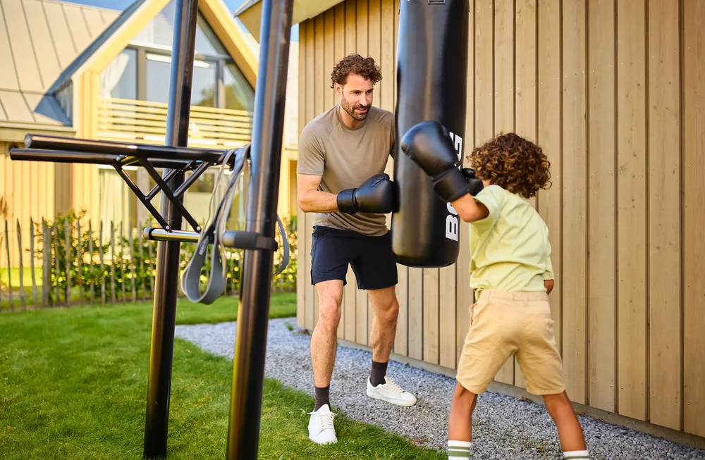 BERG PlayBase boxing bag in use Ireland