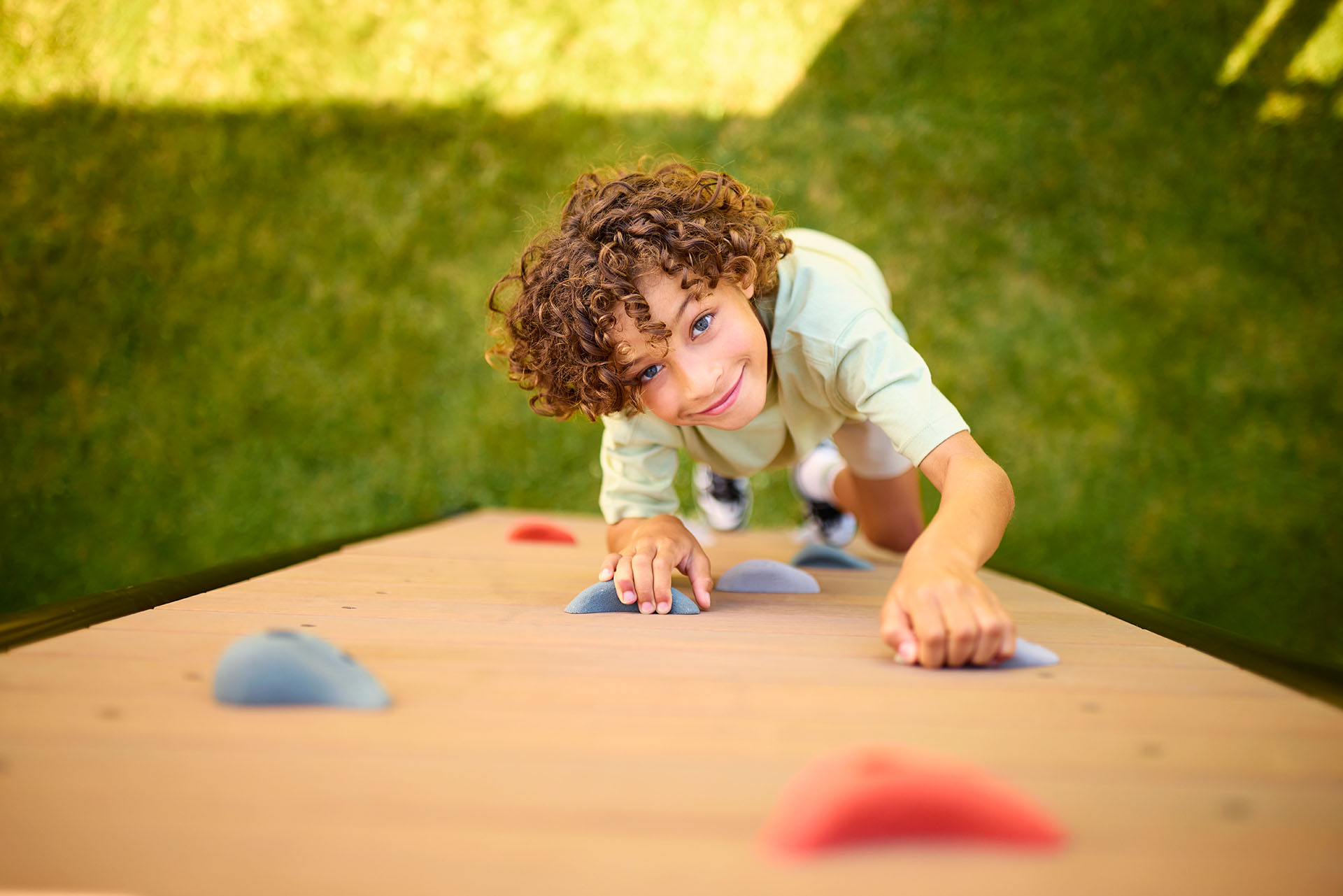 BERG PlayBase climbing wall in use Ireland